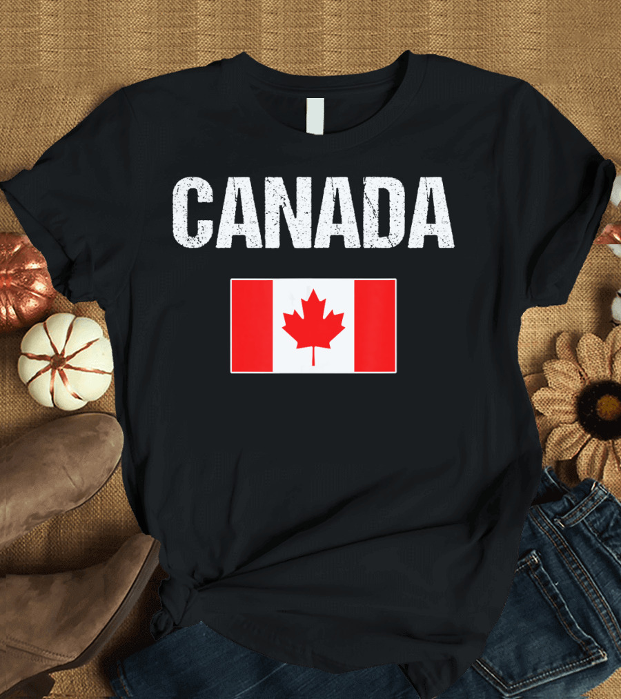 Canada Canadian Flag For MenWomenYo T-Shirt