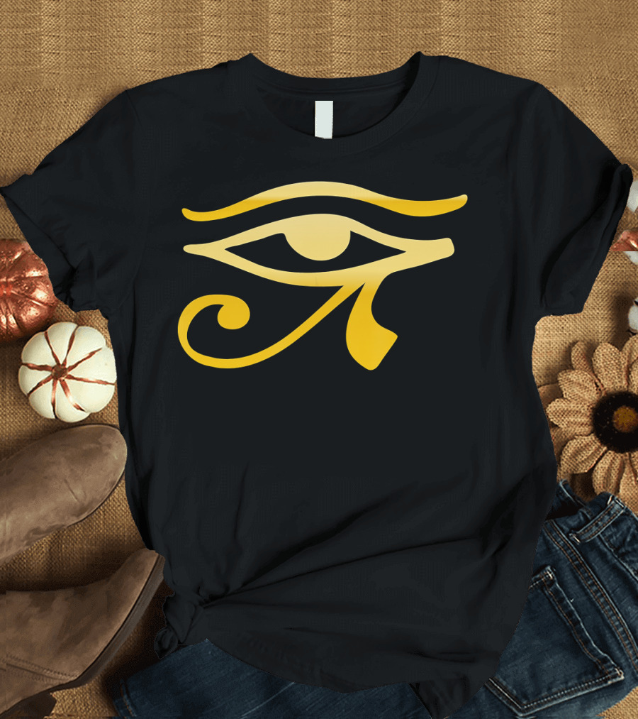 Eye Of Horus Gold Matte Egyptian T-Shirt