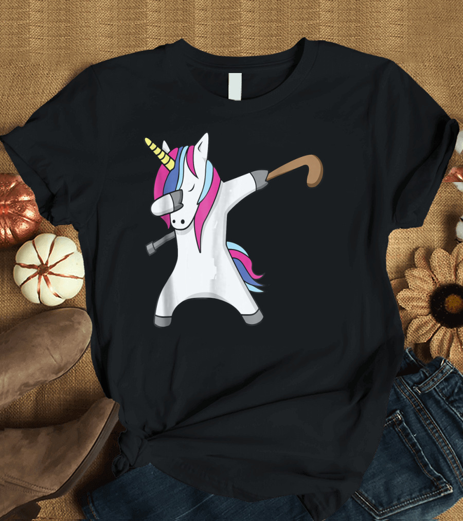 Field Hockey Unicorn Dab T-Shirt