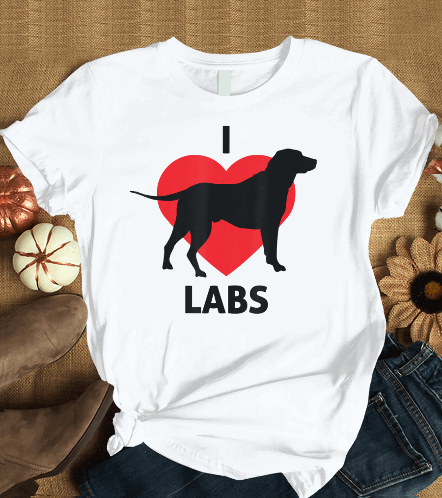 I Heart Labs Labrador Dog T-Shirt