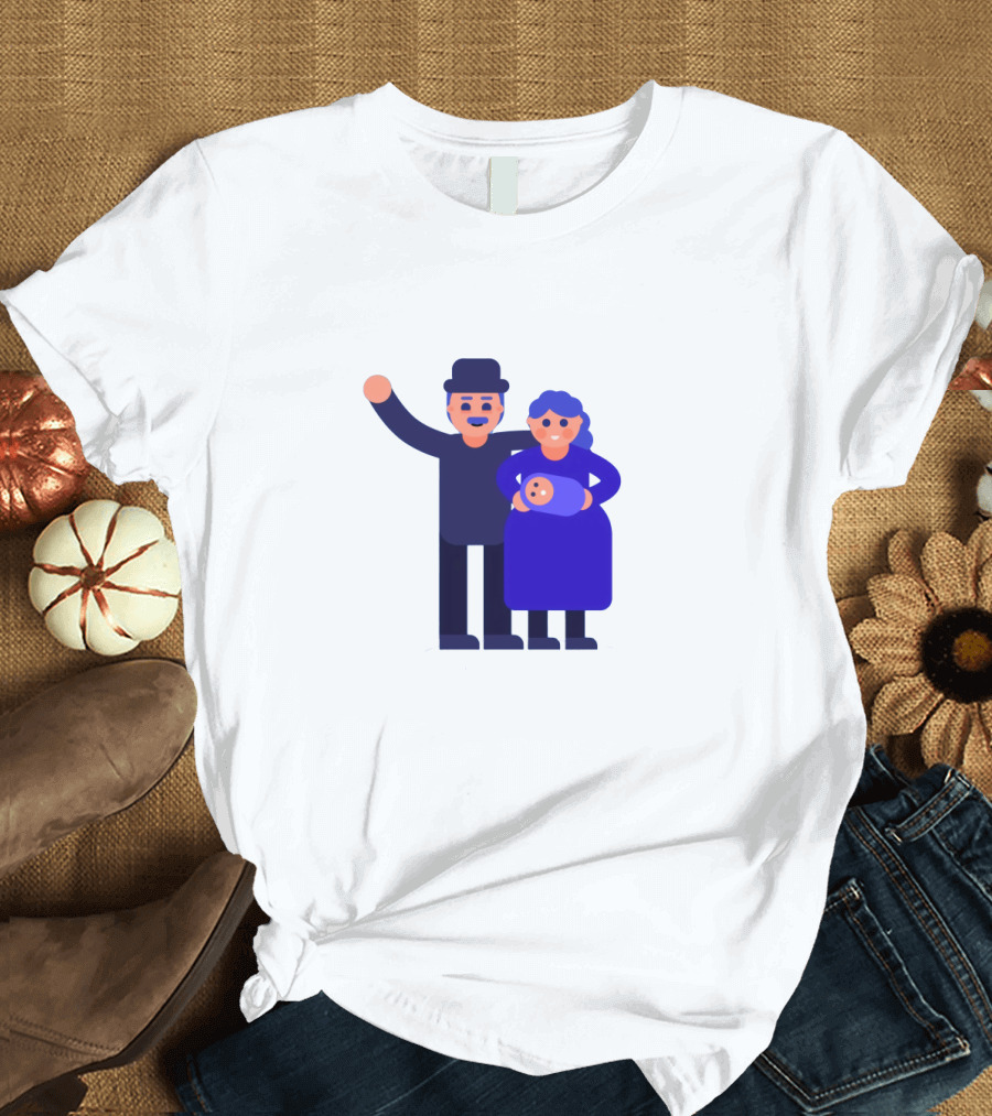 Kurzgesagt Family Cartoon Character T-Shirt