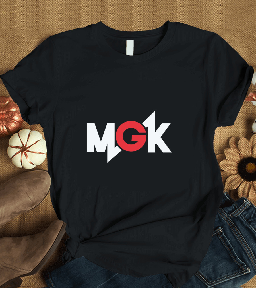 MGK Logo Bold Red Lettering with Lightning Bolt T-Shirt