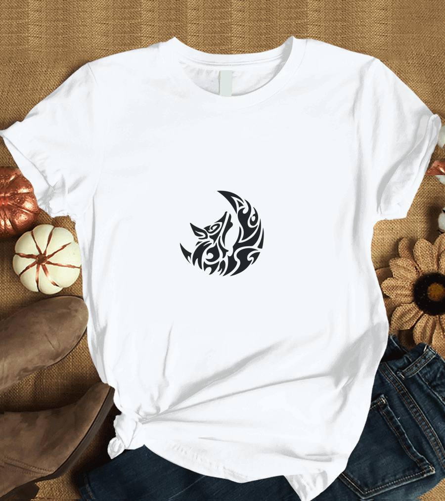 Mephit Furmeet Tribal Wolf Moon T-Shirt