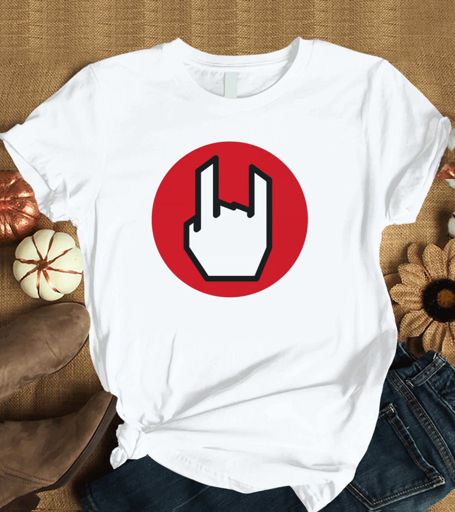 EMP Metal Hand Gesture Symbol T-Shirt