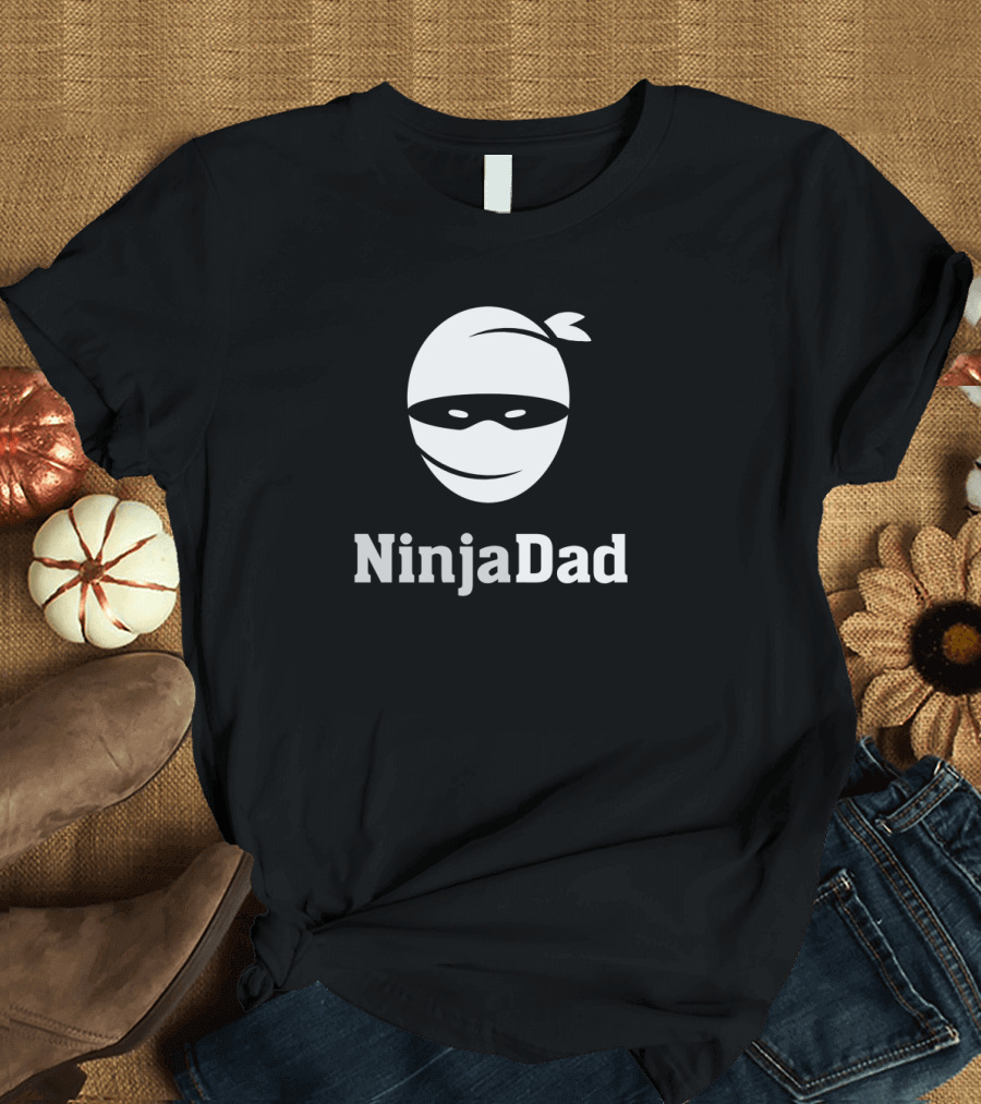Ninja Dad Warrior Father Masked Hero T-Shirt