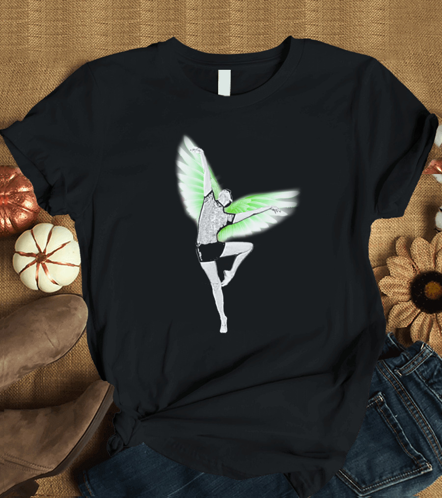 Dancer with Green Wings in Motion T-Shirt
