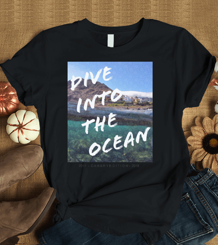 Dive into the Ocean Scenic Canary Edition Coastline Adventure T-Shirt