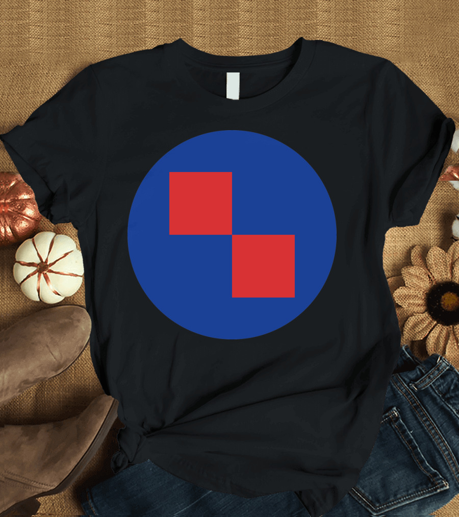 Croatia Country Roundel Red Squares on Blue Circle T-Shirt