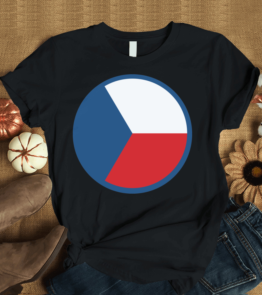 Czech Republic Flag Symbol Roundel Circle T-Shirt