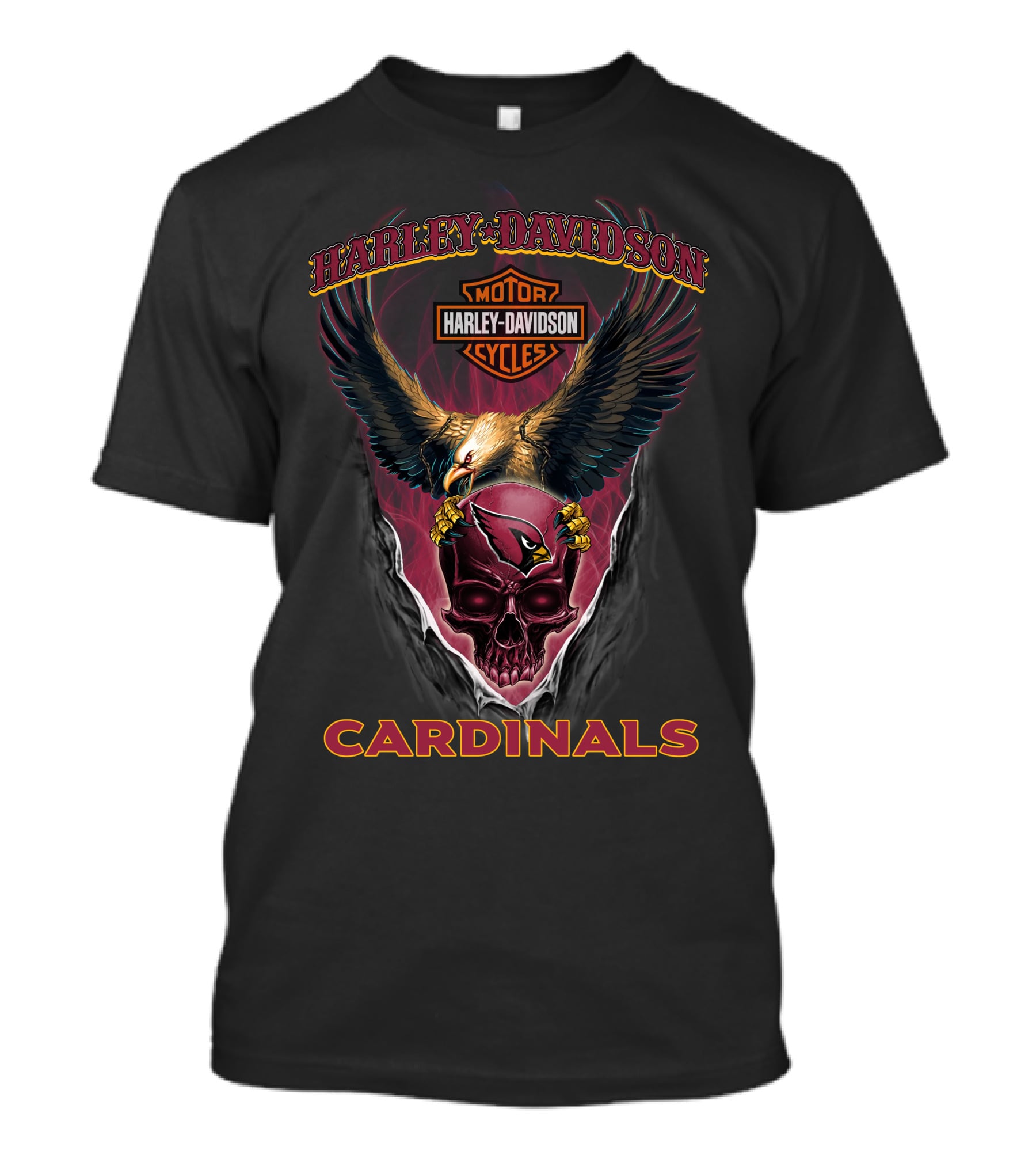 Harley Davidson Cardinals Arizona Motor Cycles T-Shirt
