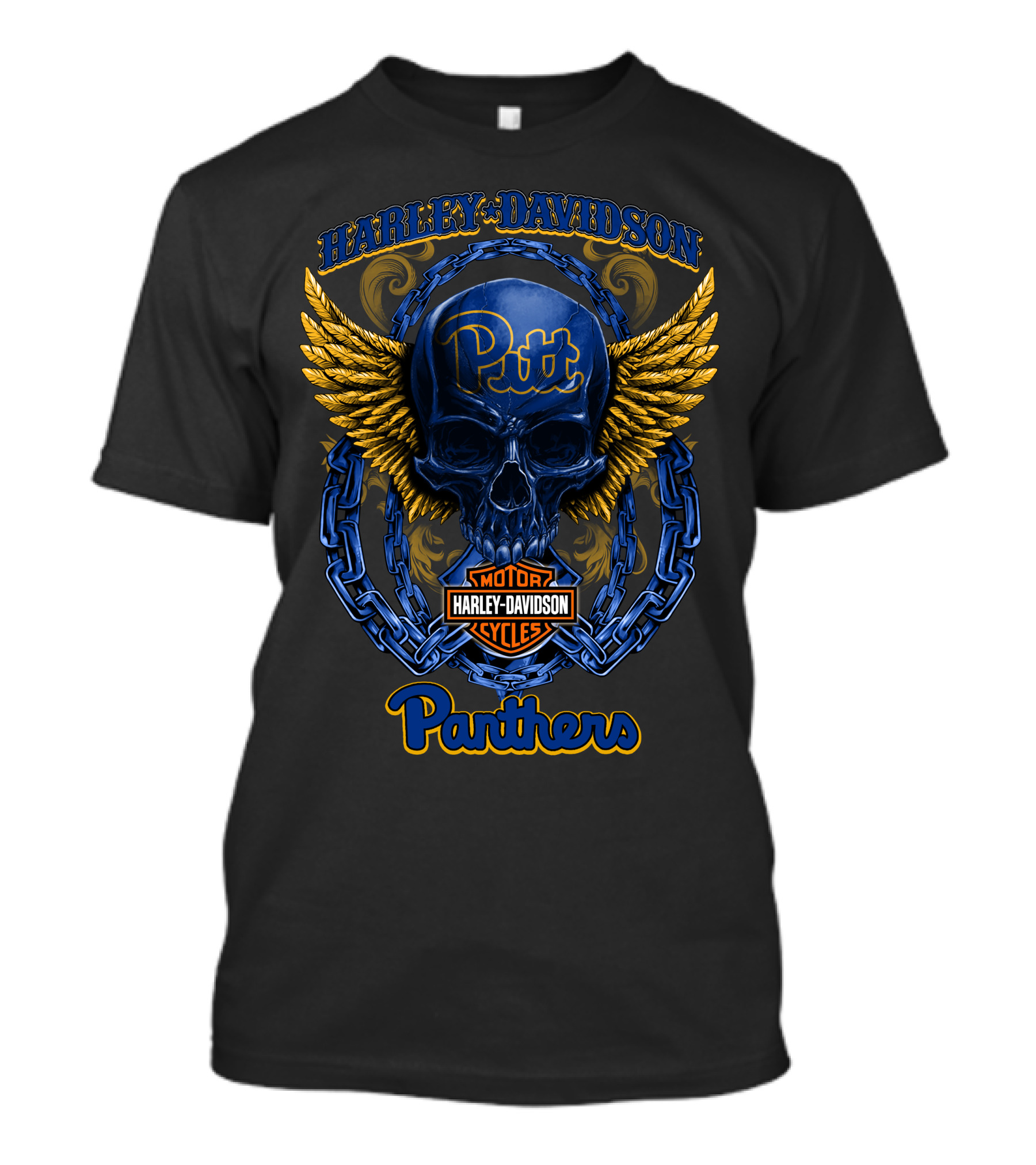 Harley Davidson Pitt Panthers Motor Cycles T-Shirt