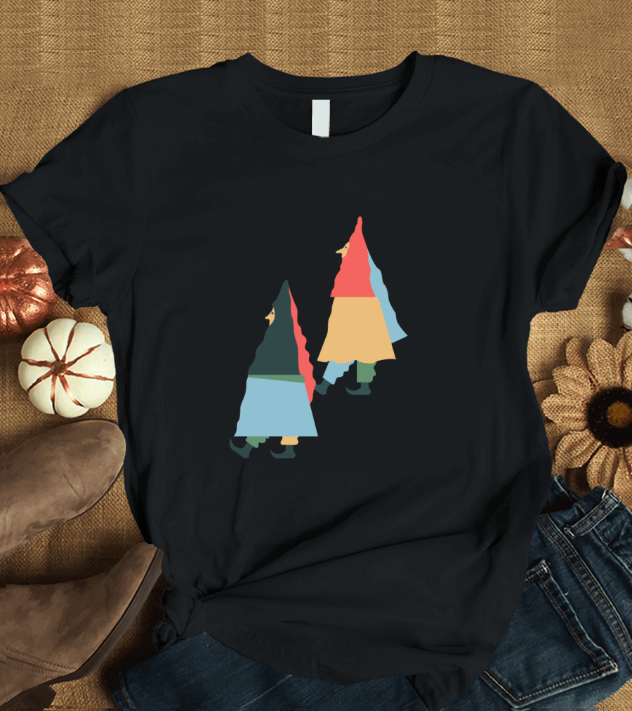 Buddies Matching Gnomes Colorful T-Shirt