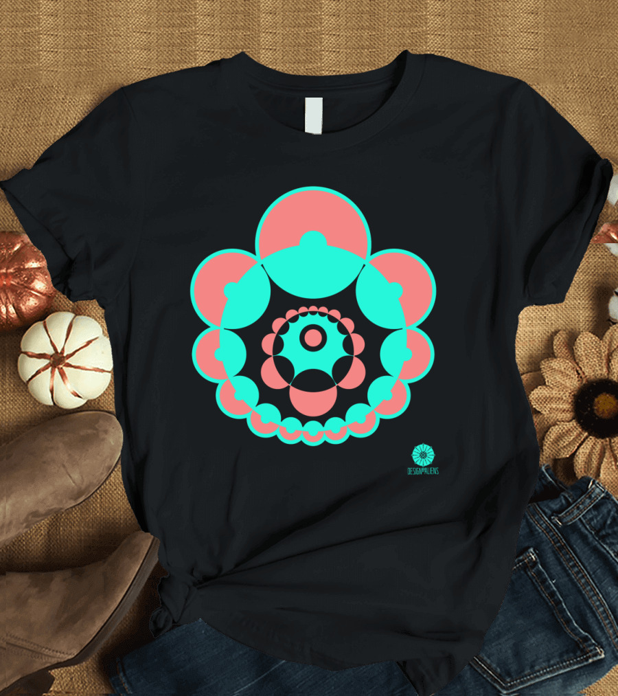 Crop Circle New Alresford Designalens Geometric T-Shirt