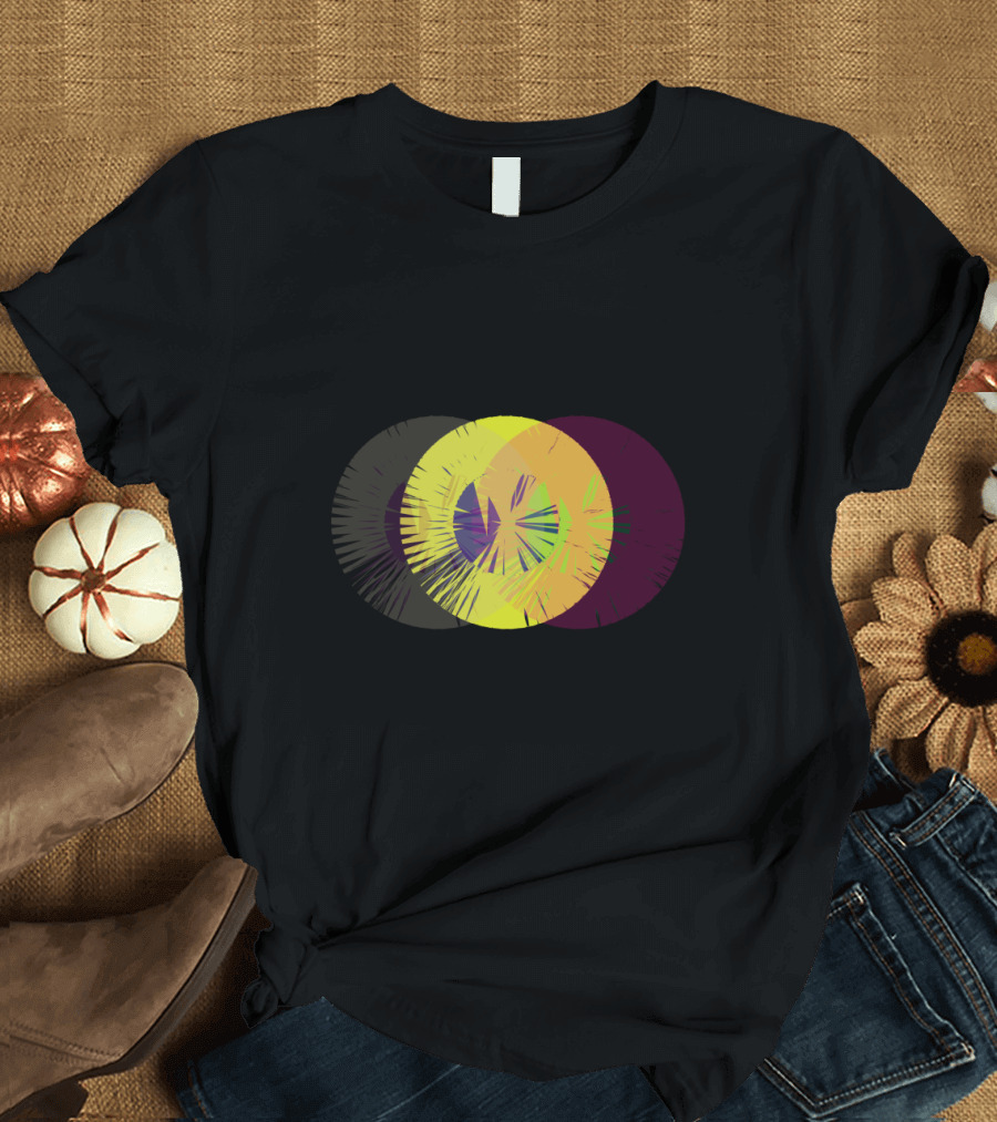 Fruit Circles Overlapping Abstract Geometric T-Shirt