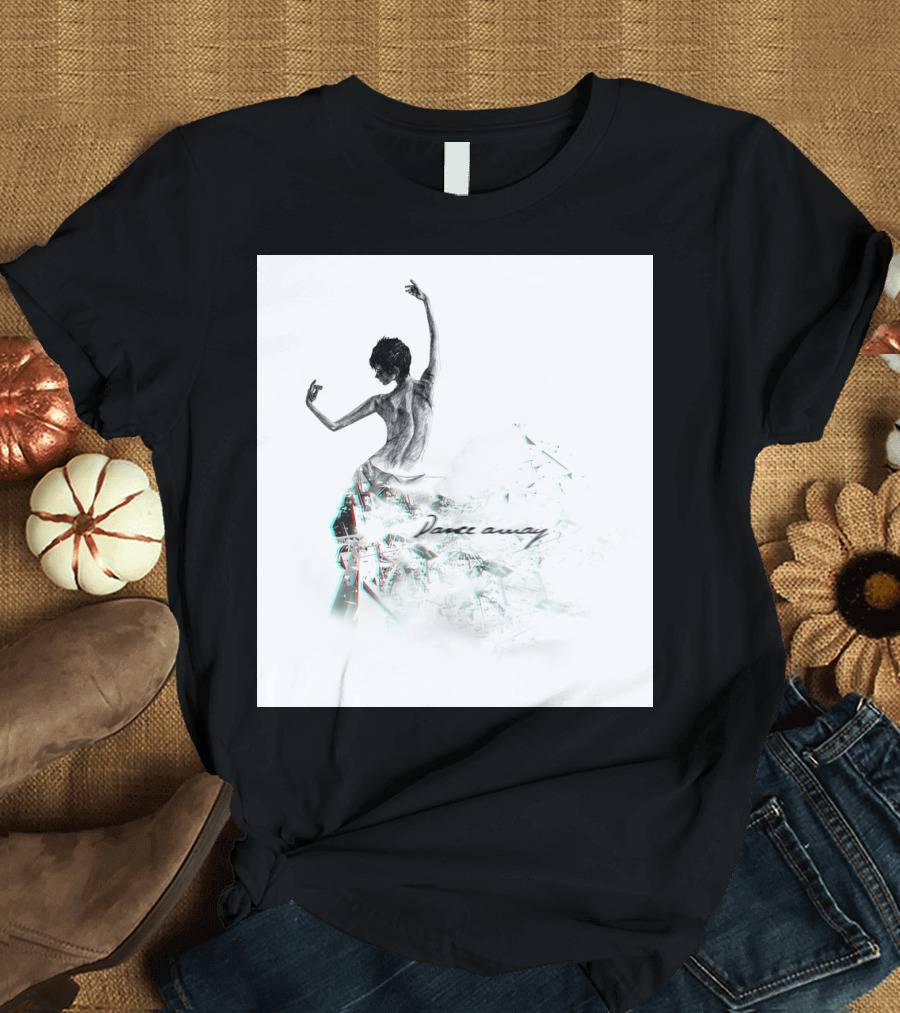 Dance Away with Graceful Artistic Flow in Abstract Elegance T-Shirt