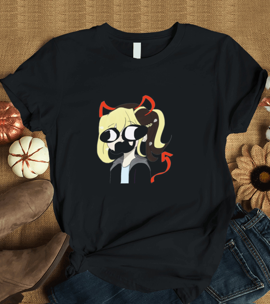 Dani No Character with Unique Hairstyle and Expression T-Shirt
