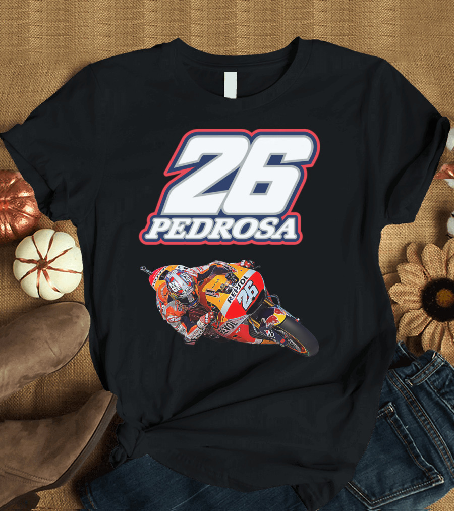 26 Pedrosa Motorcycle Racing Repsol Honda Red Bull T-Shirt