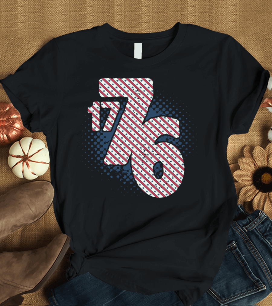 1776 Patriotic Stars and Stripes America T-Shirt