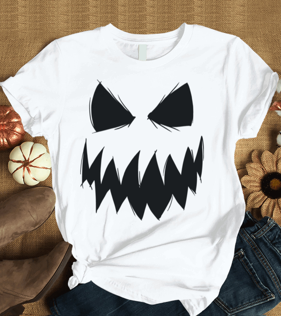 Halloween Pumpkin Jack-O'-Lantern Grinning Smile T-Shirt