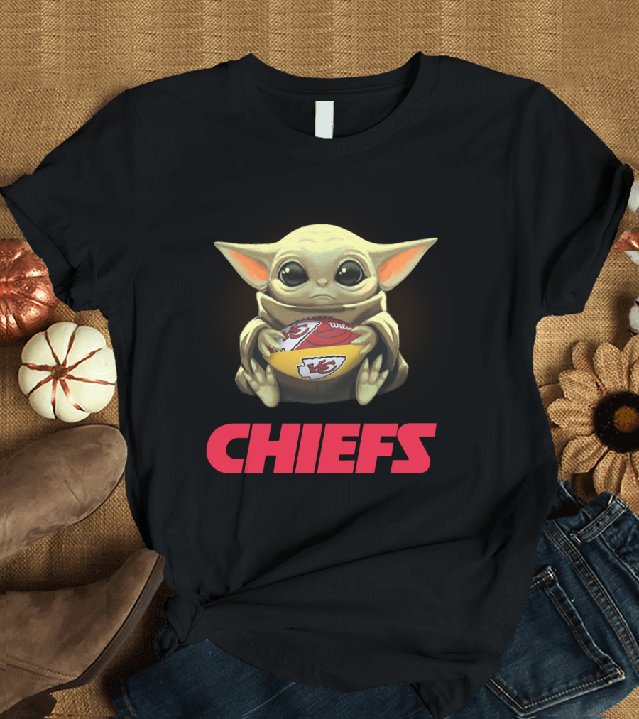 Yoda Baby Chiefs Football Fan Merchandise T-Shirt