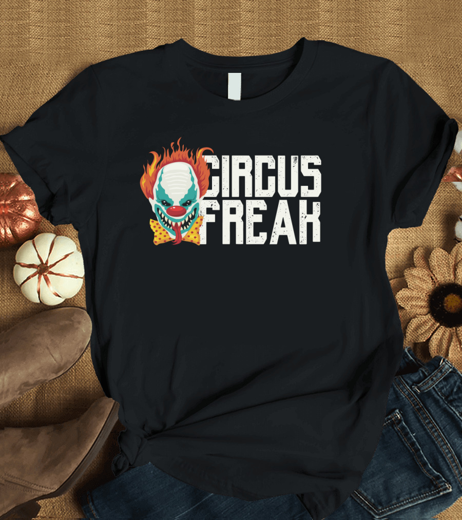 Circus Freak Scary Clown Evil Horror T-Shirt