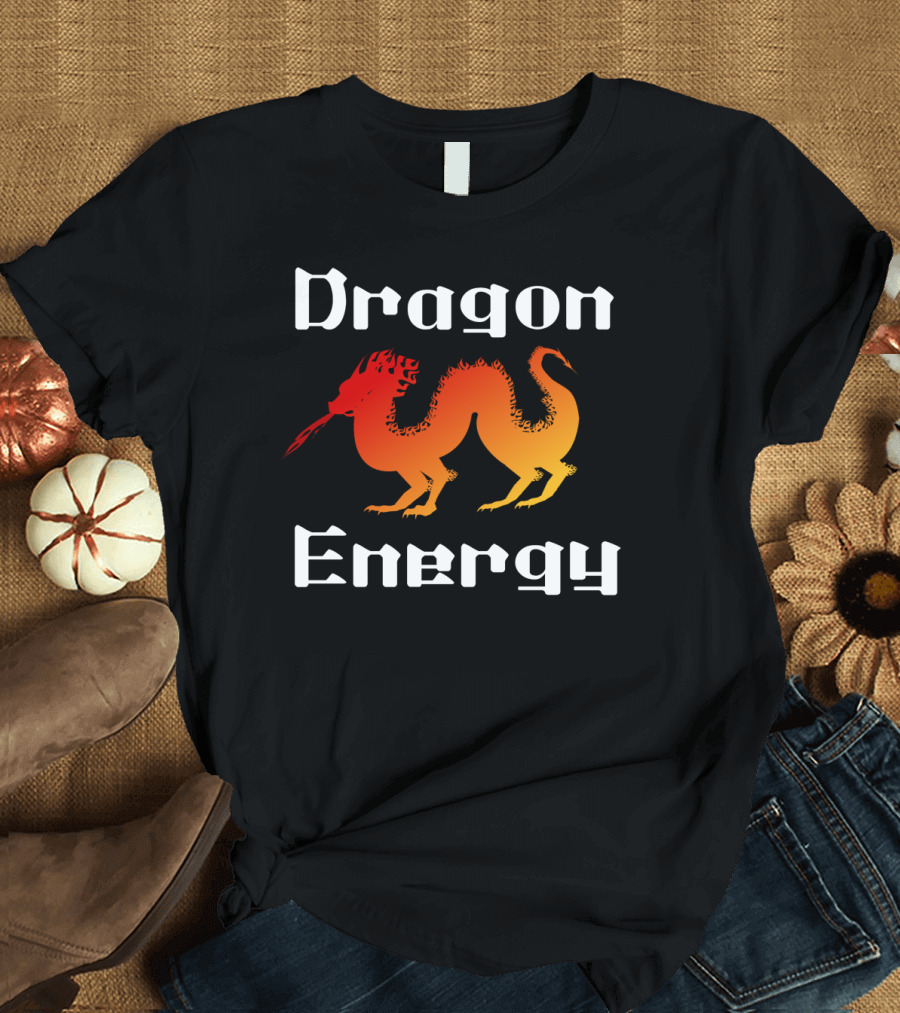 Dragon Energy Powerful Fantasy Symbol with Tribal Asian Influence T-Shirt