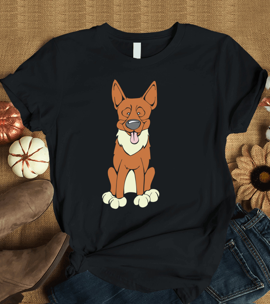 Finnish Spitz Cartoon Dog T-Shirt