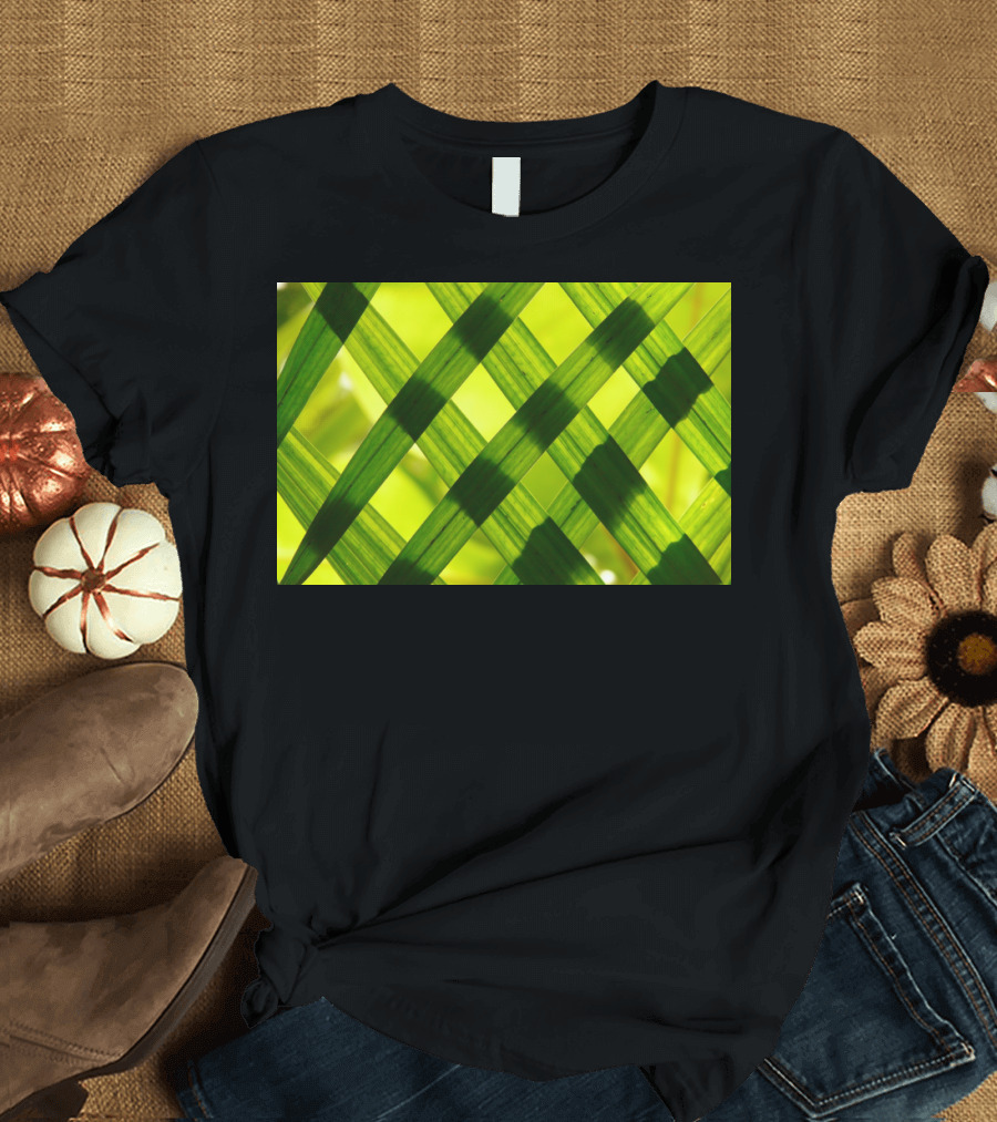 Green Reed Weaving T-Shirt