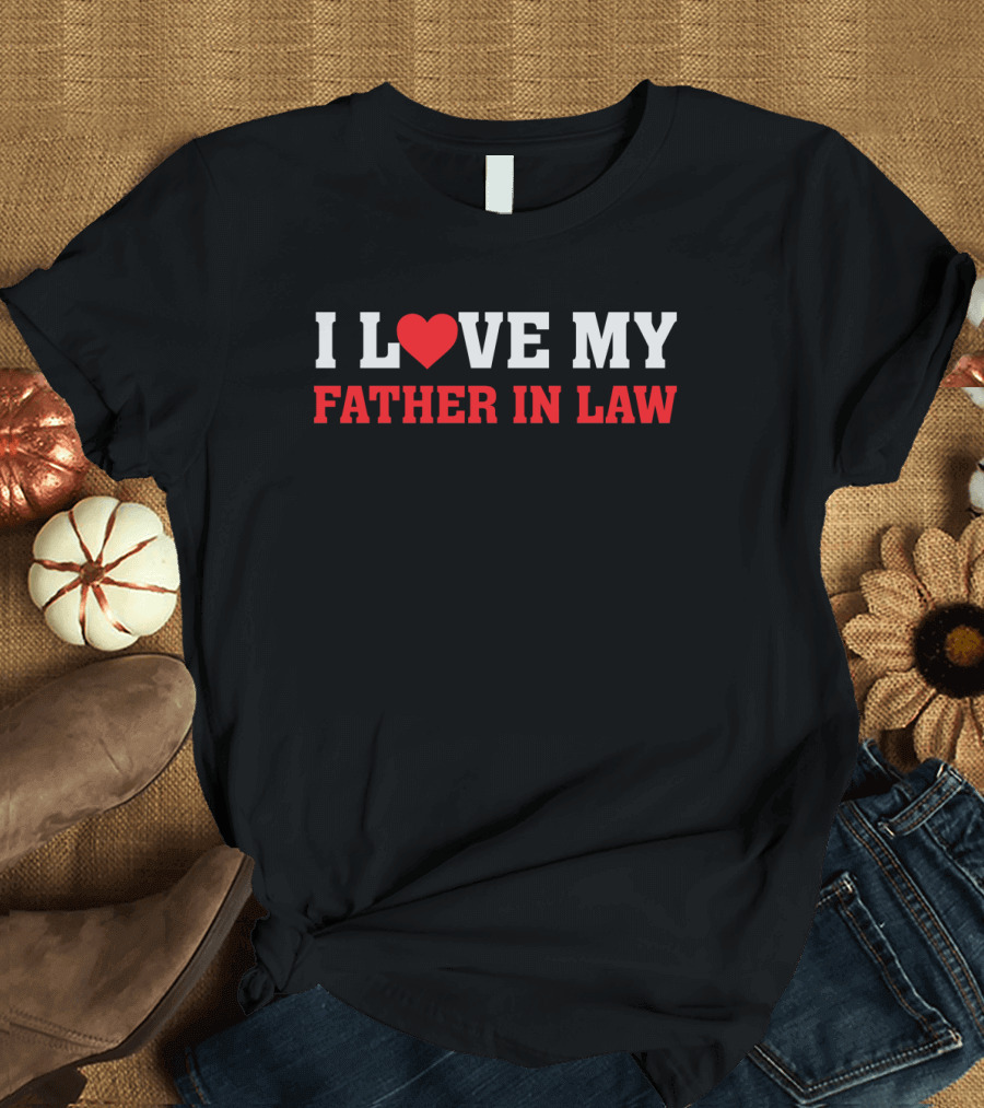 I Heart My Father In Law - Love Expression for Family Connection T-Shirt