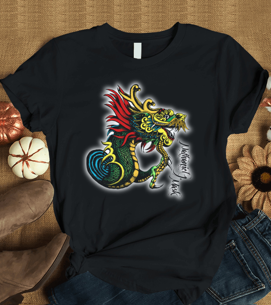 Nathalie West Vibrant Dragon Sense Mythical Artistry T-Shirt