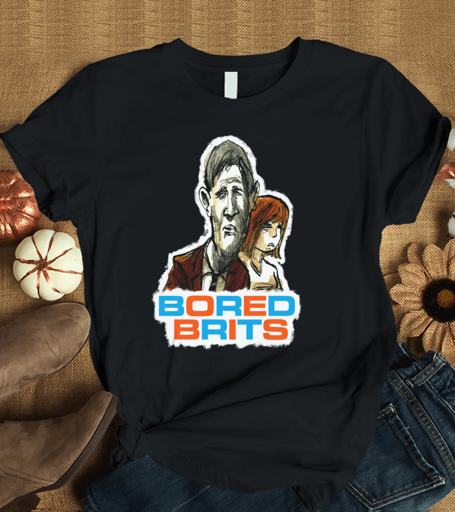 Bored Brits with Somber Expressions Comic T-Shirt