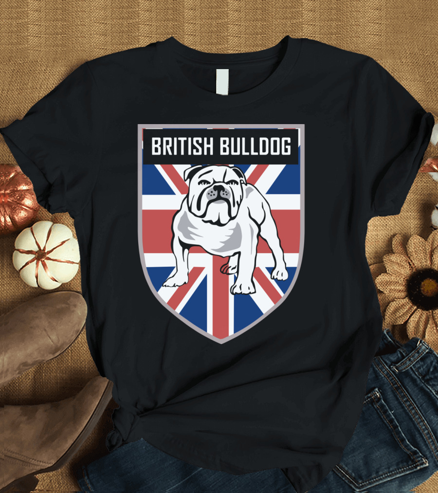 British Bulldog Union Jack Crest T-Shirt