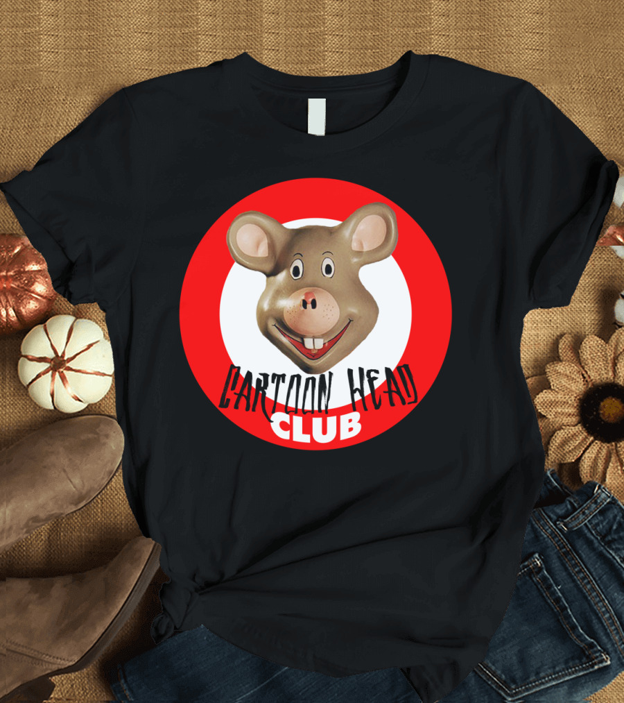 Cartoon Head Club Mouse Emblem T-Shirt