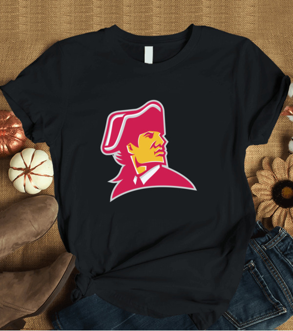 T-Shirt: American Revolution General Mascot Red Yellow Patriot T-Shirt American Revolution General Mascot Red Yellow Patriot T-Shirt