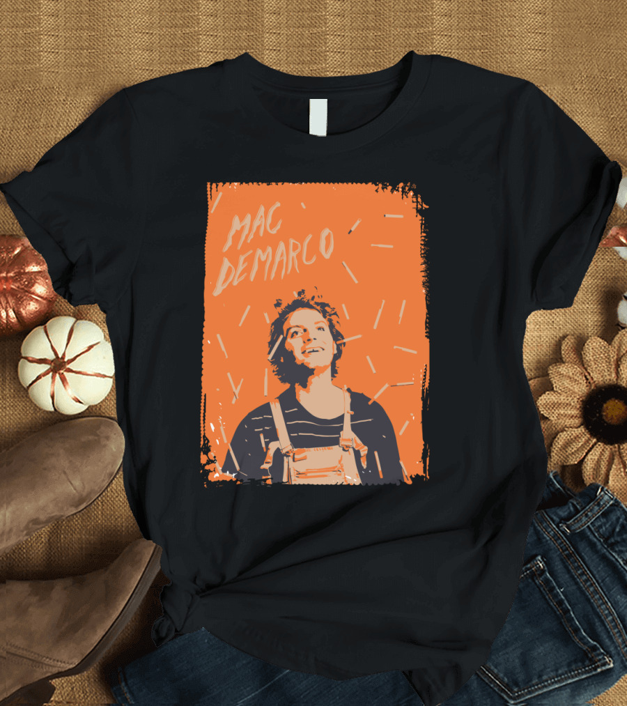 Mac Demarco Smiling Orange Overalls T-Shirt