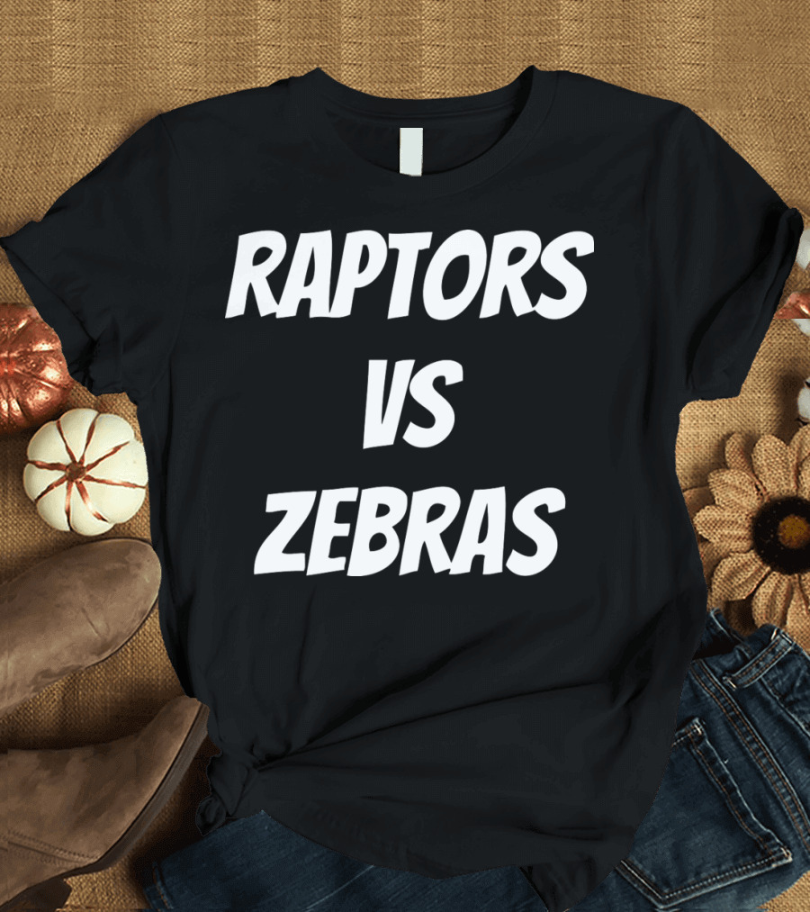 Raptors VS Zebras Basketball Team Showdown T-Shirt