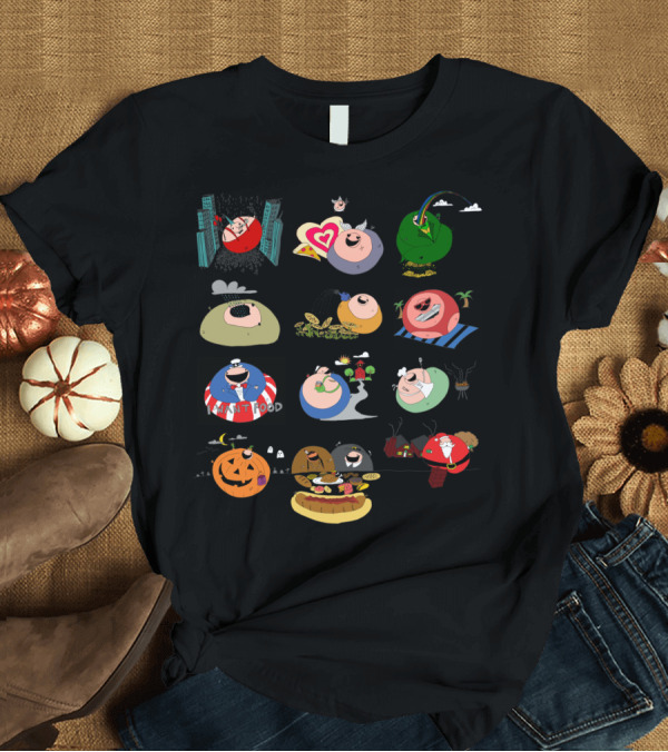 T-Shirt: Annual Cartoon Calendar Celebrating Monthly Themes with Humorous and Seasonal T-Shirt Annual Cartoon Calendar Celebrating Monthly Themes with Humorous and Seasonal T-Shirt