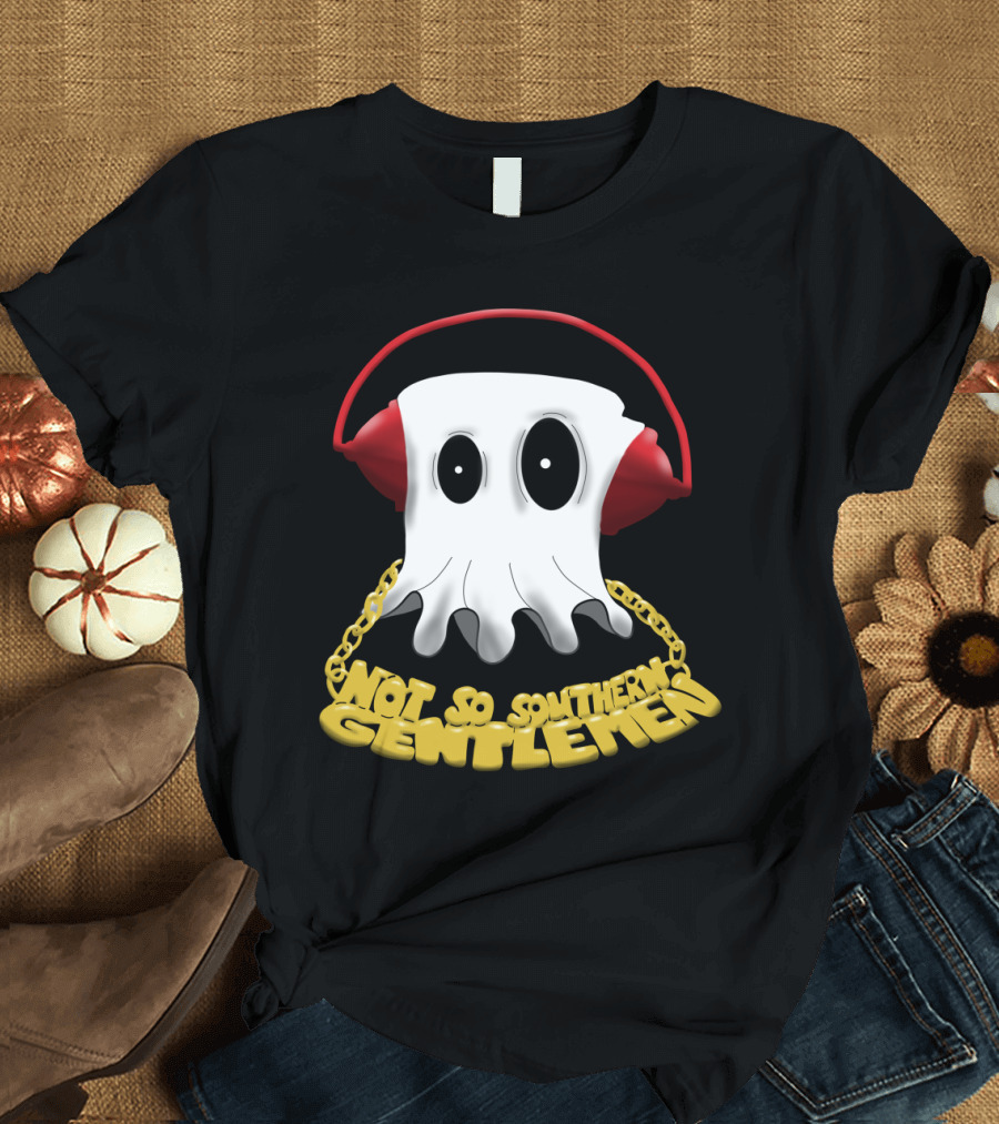 Not So Southern Gentlemen Ghost Headphones T-Shirt