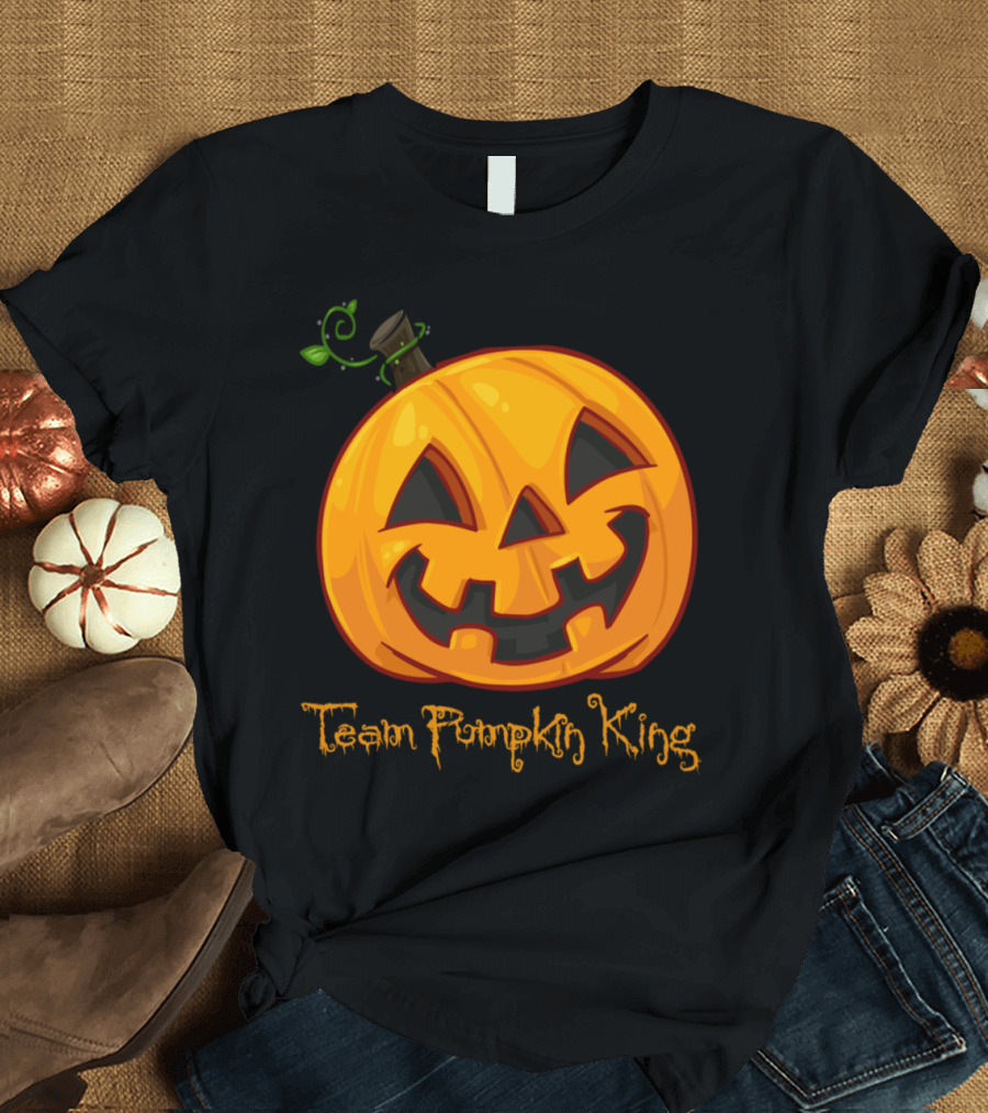 Team Pumpkin King Halloween Jack-O'-Lantern T-Shirt