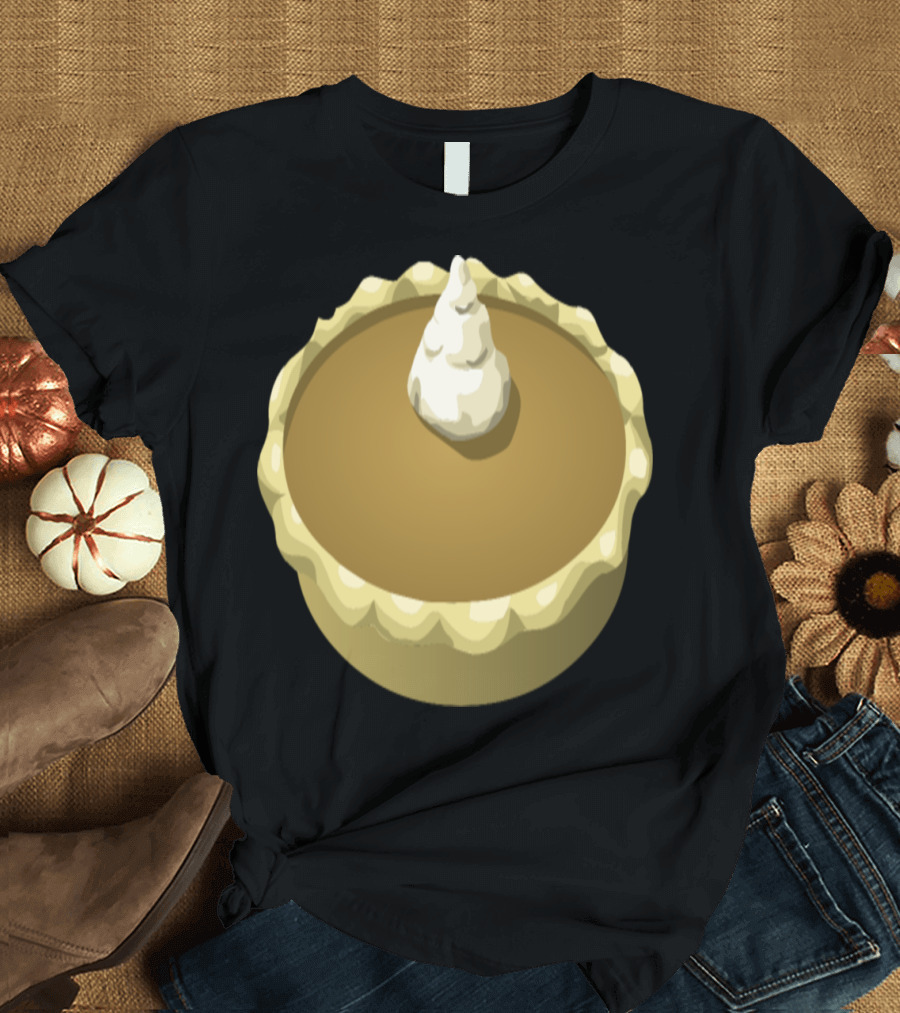 Pumpkin Pie with Whipped Cream Topping T-Shirt