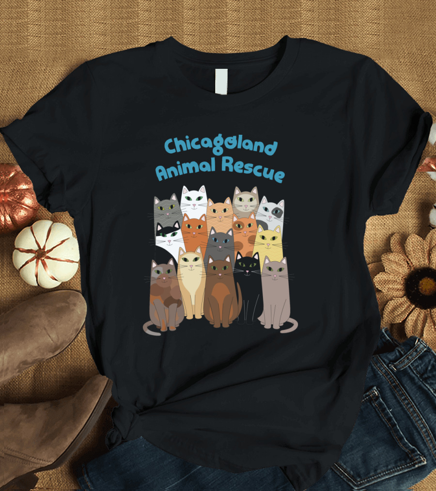 Chicagoland Animal Rescue Cat Group T-Shirt