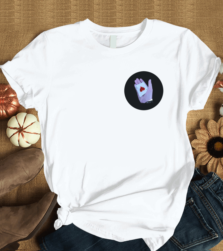 Ace of Spades Playing Card Hand T-Shirt