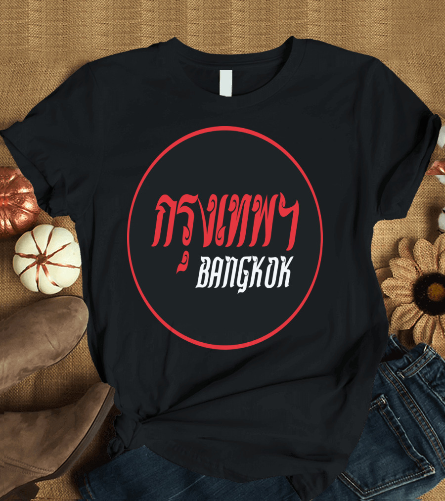 Bangkok Street Iconic Thai Script Circle T-Shirt