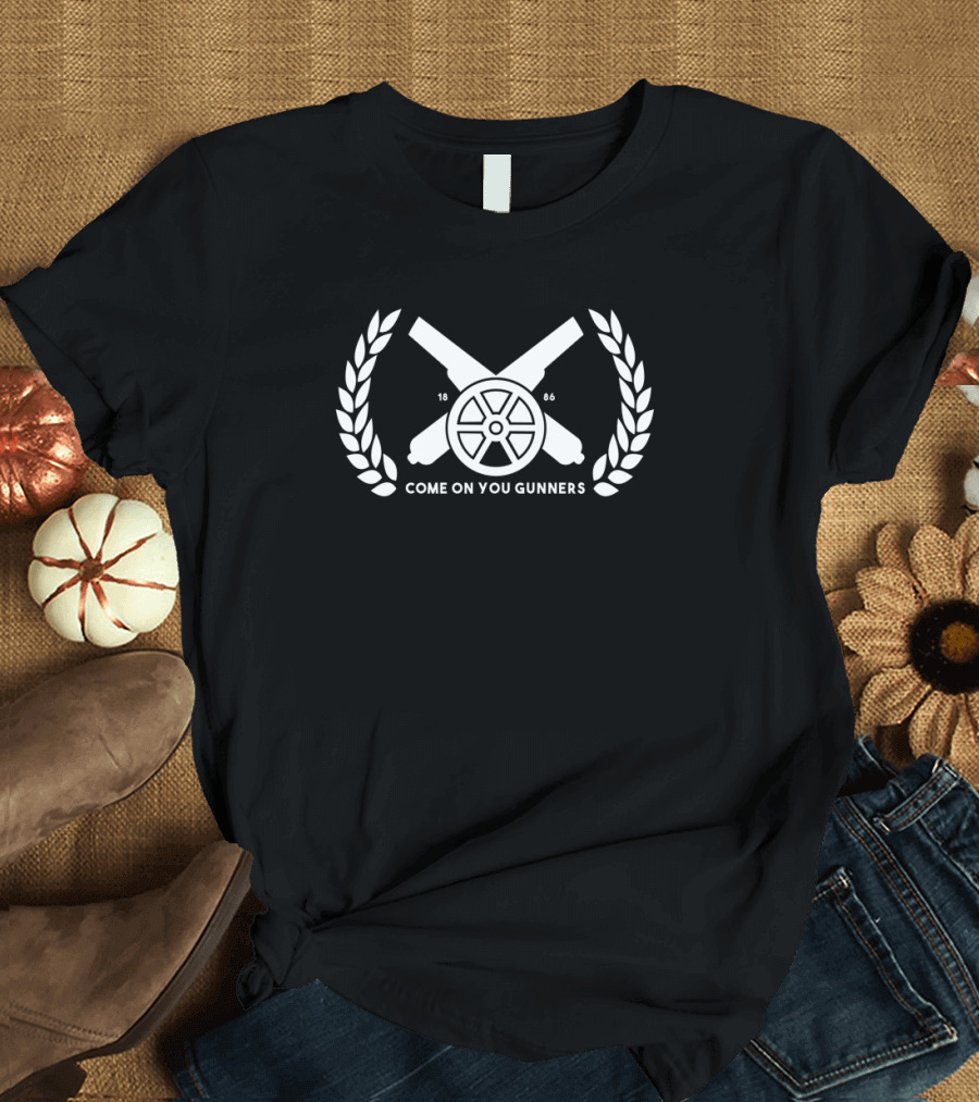Arsenal Football Club 1886 Come On You Gunners Laurel Cannon T-Shirt