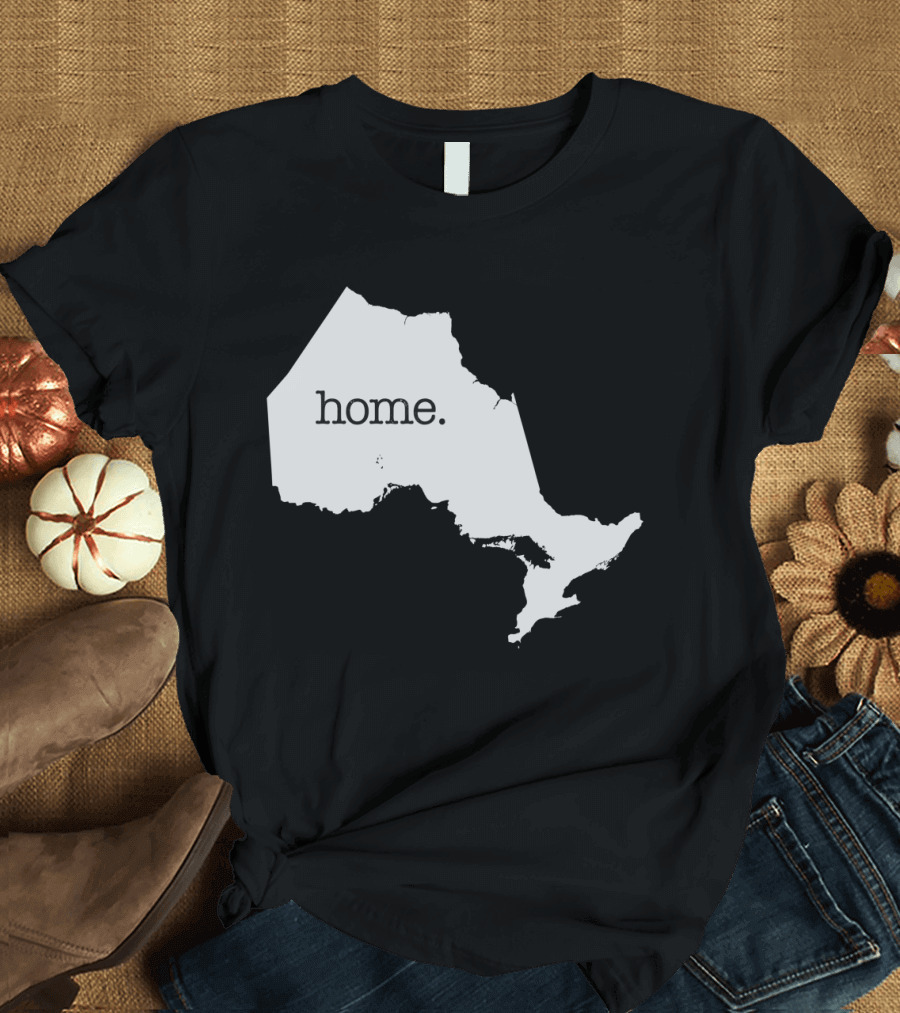 Ontario Home Outline with Text T-Shirt