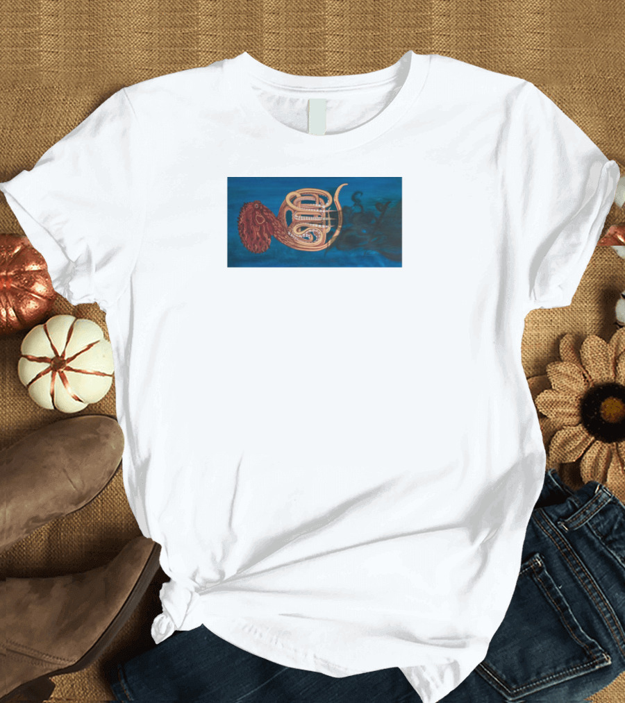 Octopus with French Horn in D Flat T-Shirt