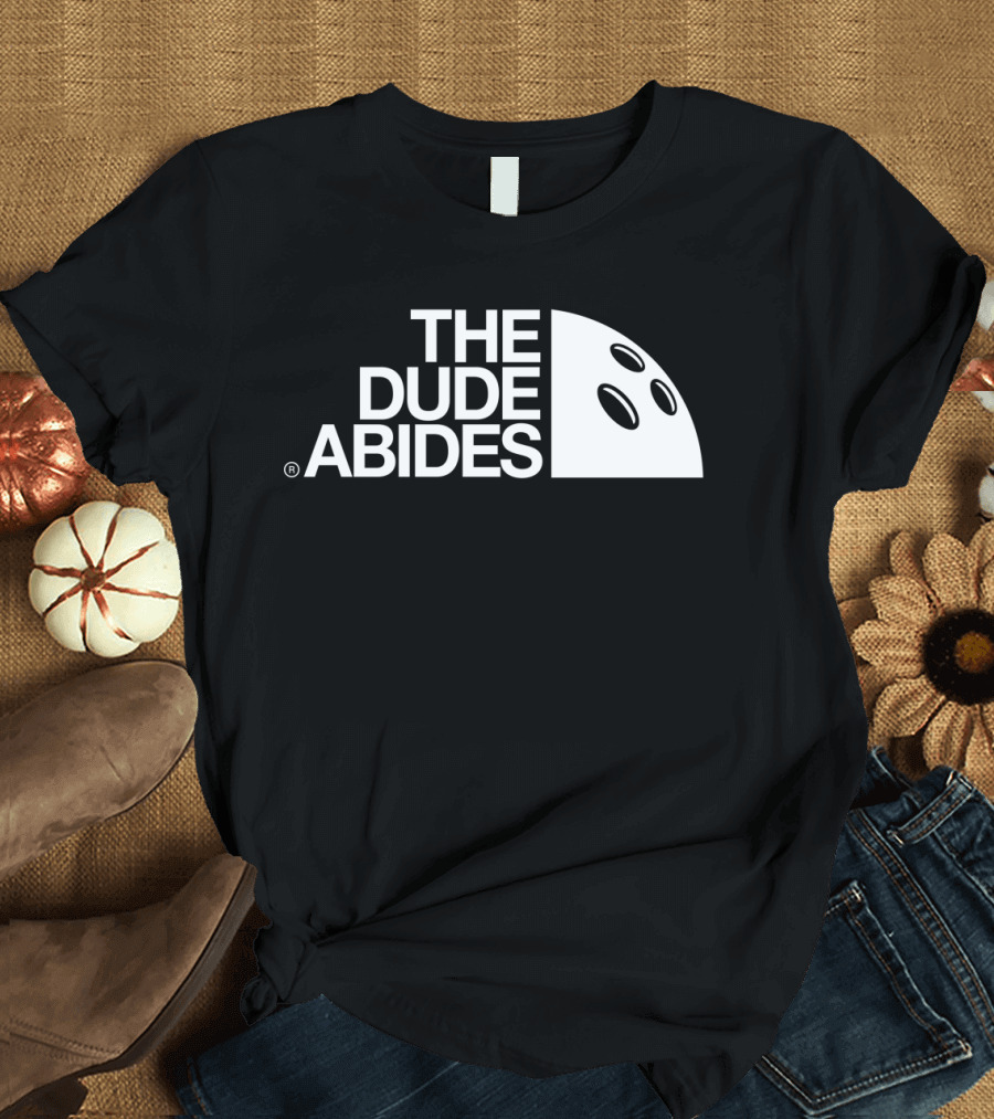The Dude Abides Bowling Ball T-Shirt