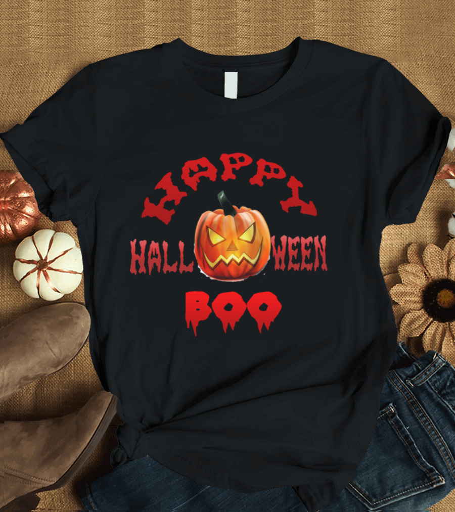Happy Halloween Pumpkin BOO T-Shirt