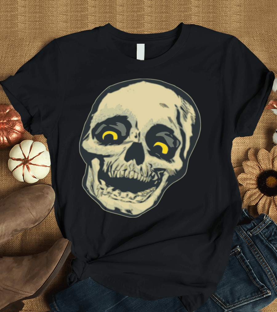 Skull Skeleton Creepy Grinning Face T-Shirt
