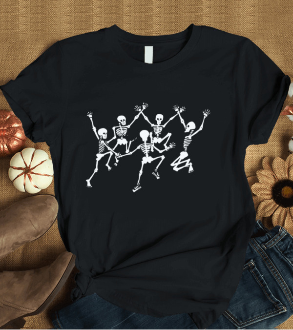 T-Shirt: Dancing Skeletons Tank Top Women American T-Shirt Dancing Skeletons Tank Top Women American T-Shirt